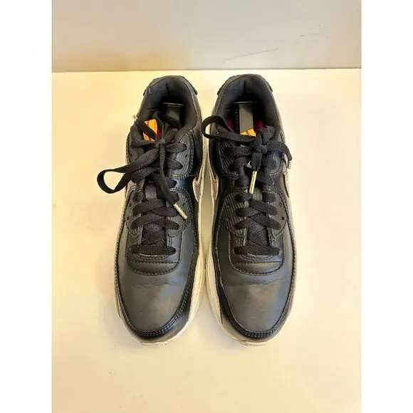 Nike Air Max 90 LTR SE Big Kids' Size Off Noir-Metallic Pewter-Black Size 7.0Y