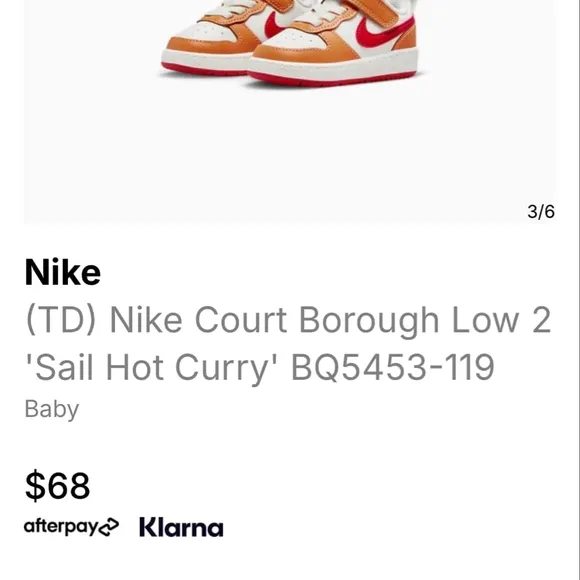 Nike Kids' Sneakers - Red and Orange