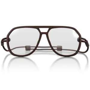 Ombraz Classics | Extended Vision™ Reading Glasses | Matte Brown | EV6