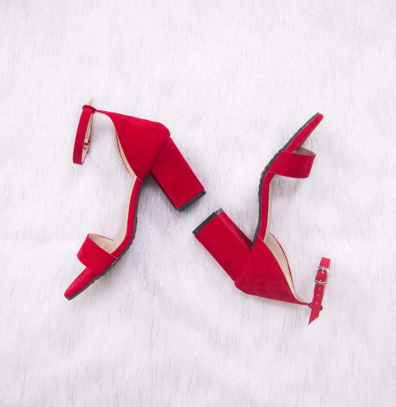 Open Toe Block Heels