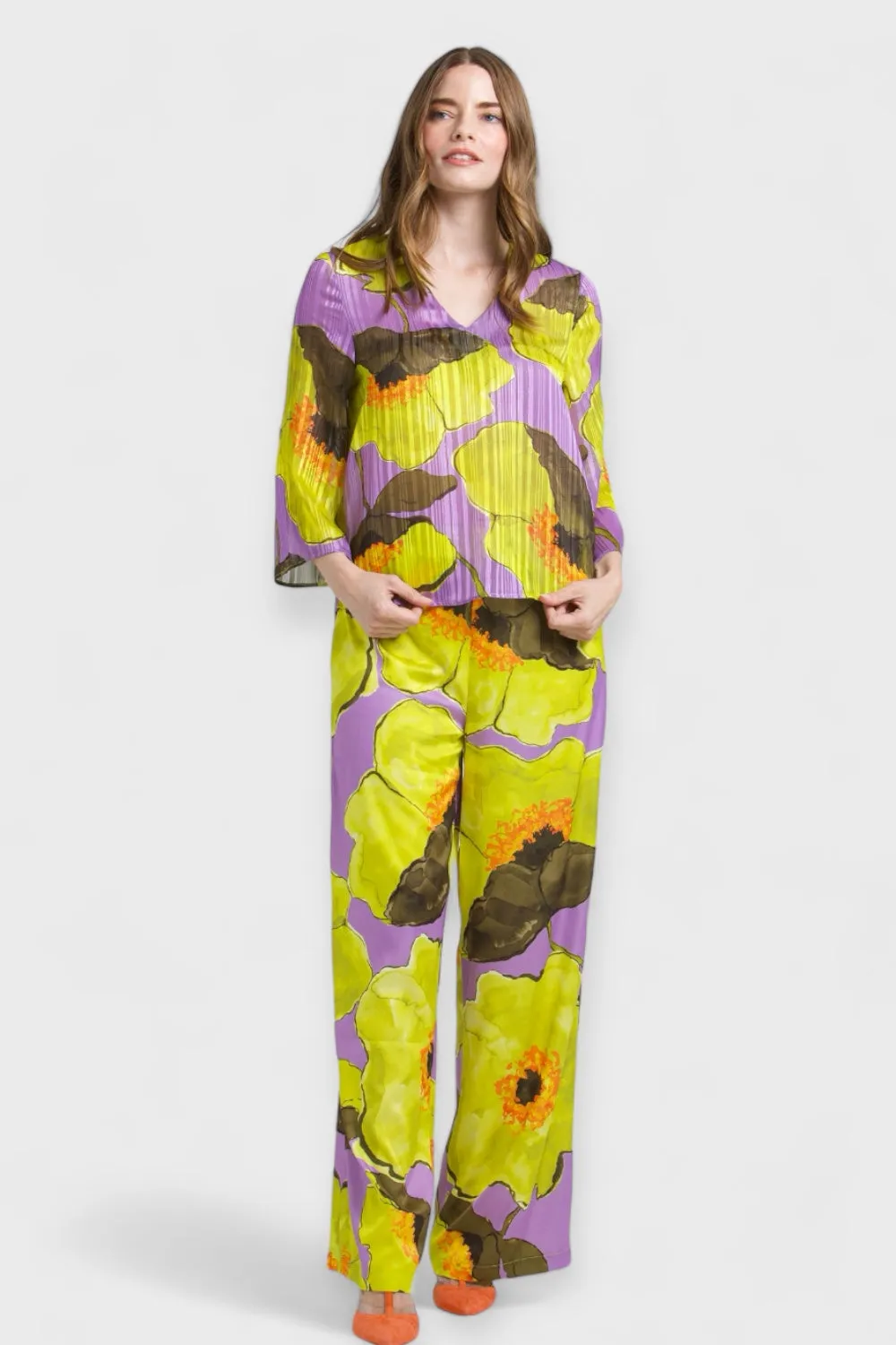 Orchid Floral Sheer Blouse