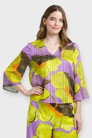 Orchid Floral Sheer Blouse