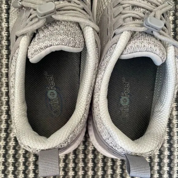 Orthofeet Francis No-tie grey sneaker women’s shoe size 7.5