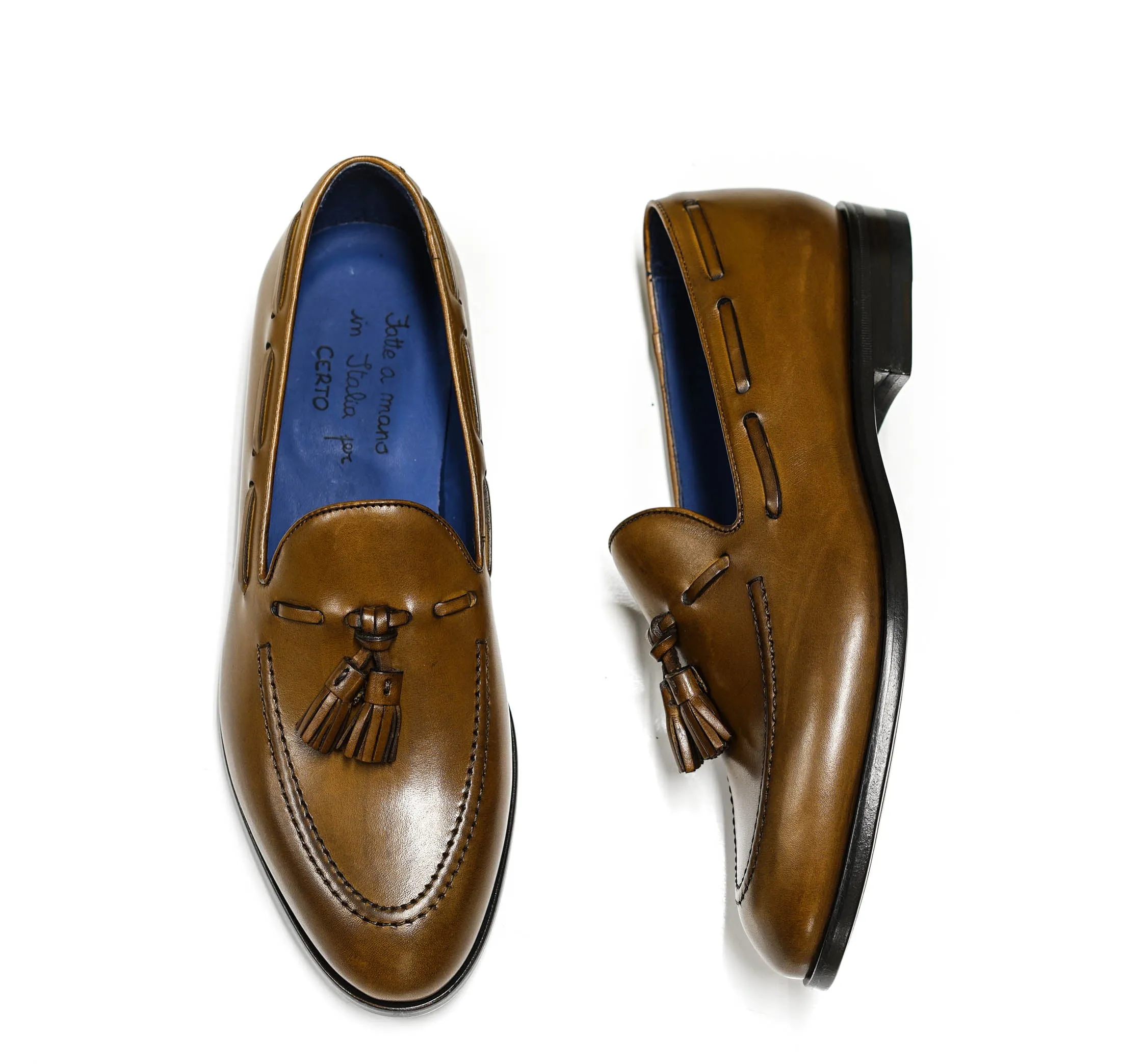 Ortigni Men's Tan Leather Loafer 30.9152