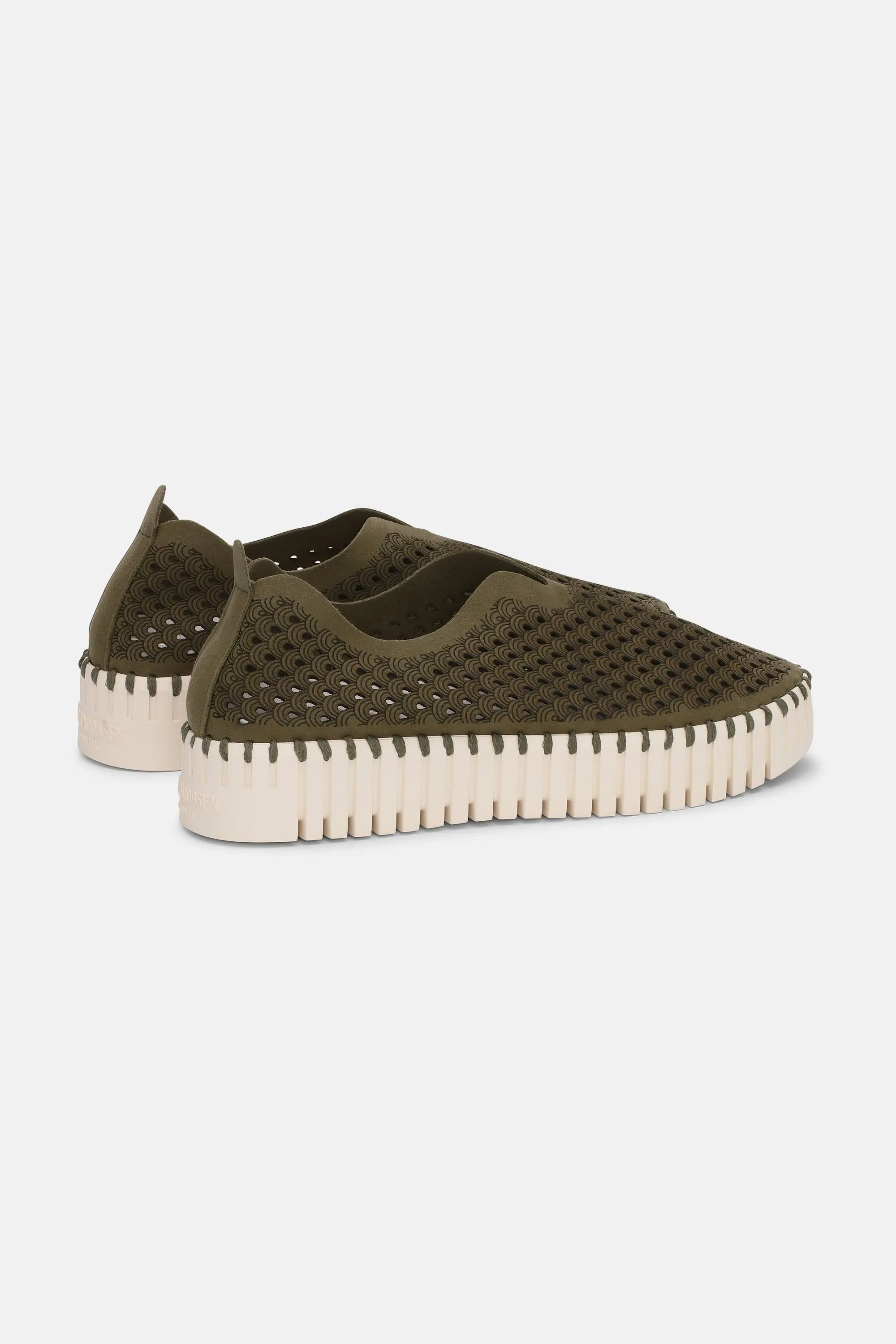 Platform Tulip Skor - Deep Olive