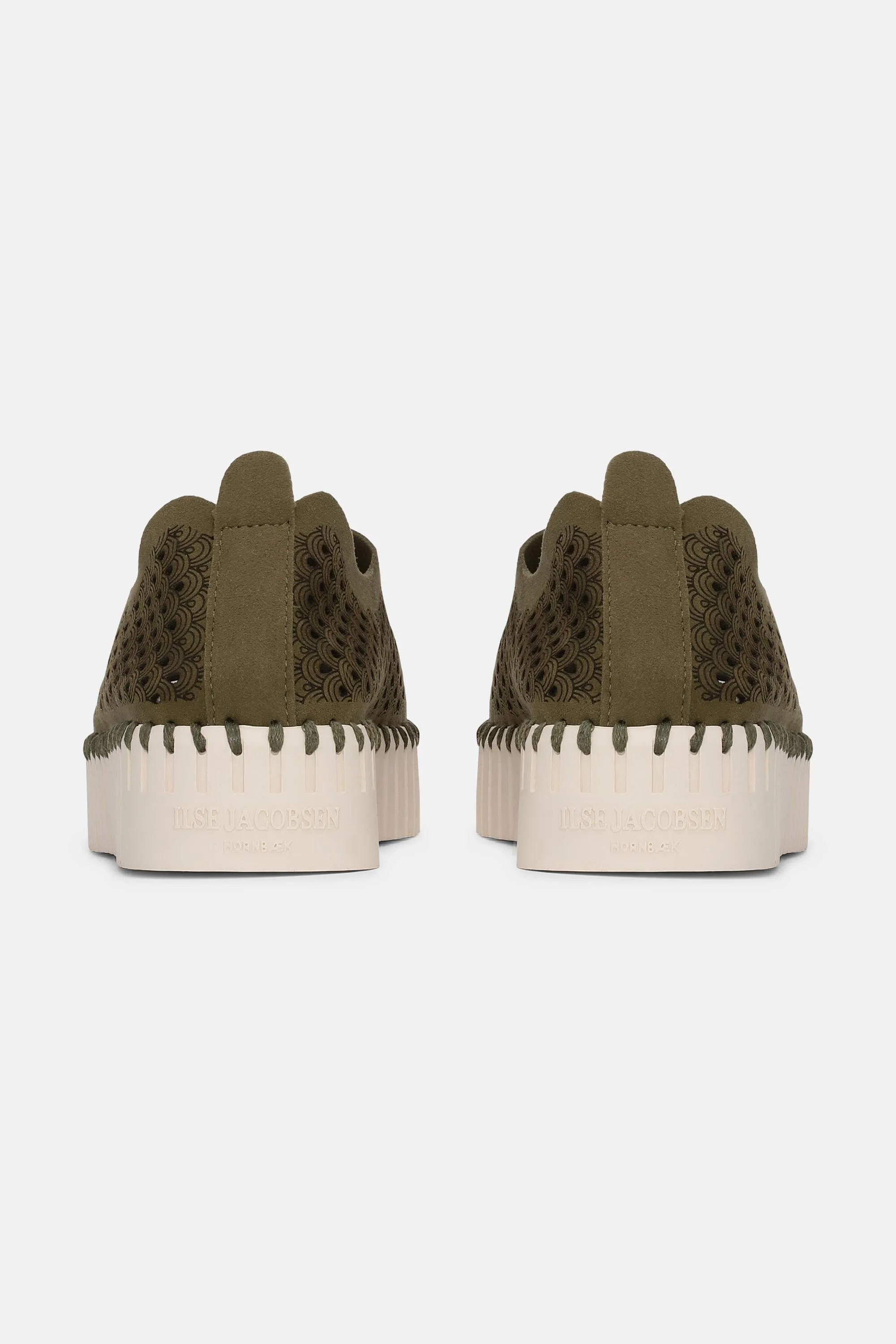 Platform Tulip Skor - Deep Olive