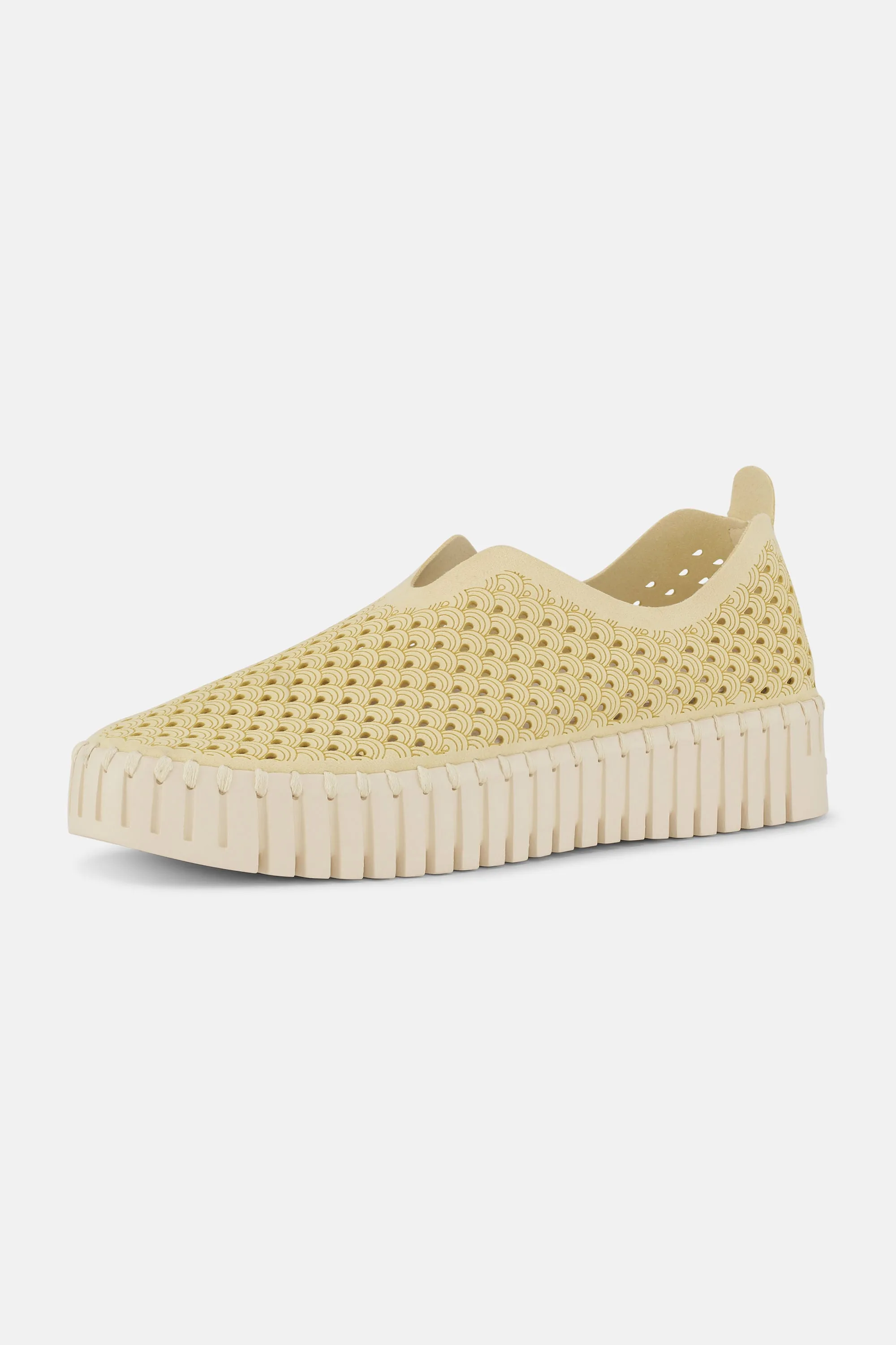 Platform Tulip Skor - Double Cream