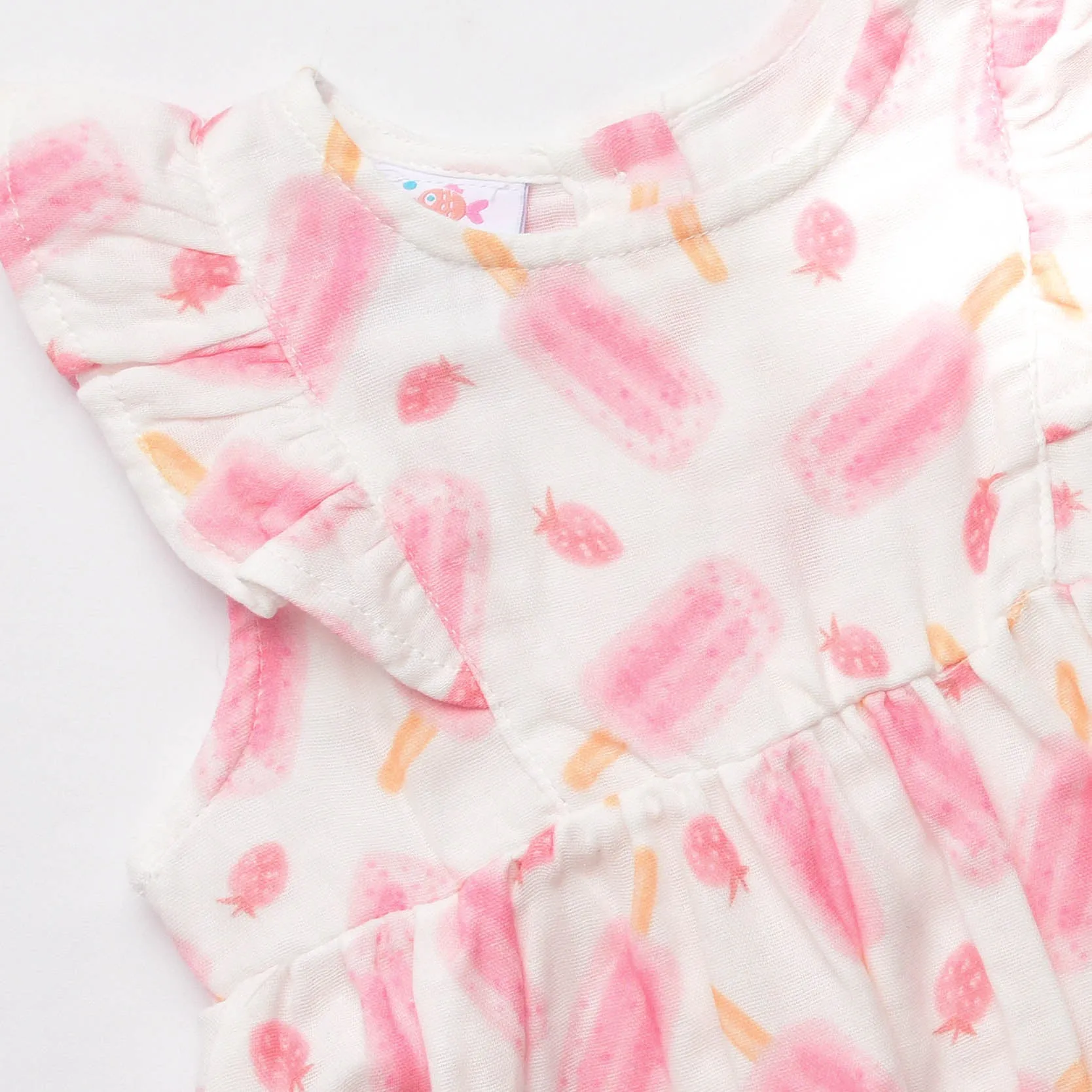 Popsicle Party Muslin Dress, Pink