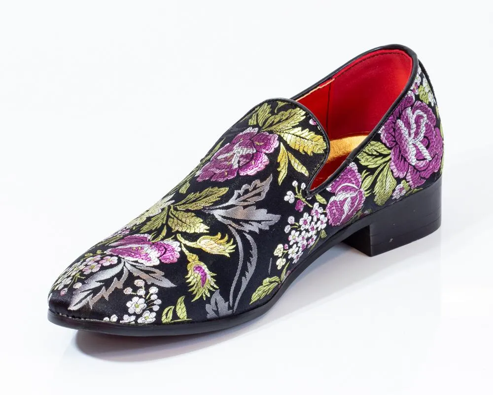 Premium Black Multicolor Loafers for men designer slip on casual /