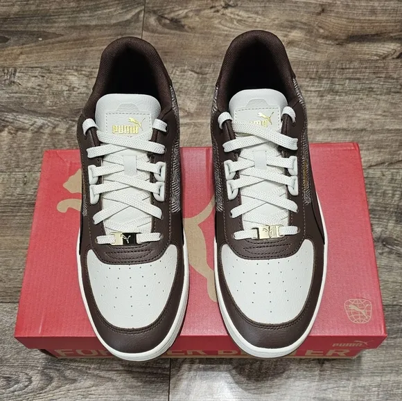 Puma  Converse sneaker  Brown and White Sneakers Men's Size 11