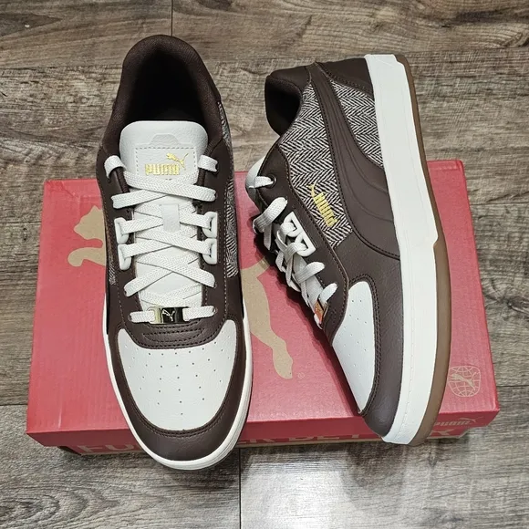Puma  Converse sneaker  Brown and White Sneakers Men's Size 11