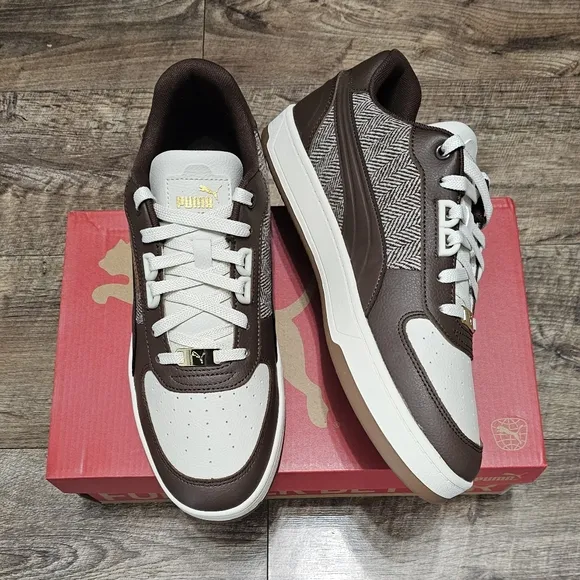 Puma  Converse sneaker  Brown and White Sneakers Men's Size 11