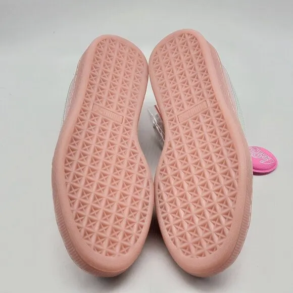 Puma L.O.L. Surprise! Girls' Sneakers US 7C Pink Suede With Holographic Stripes