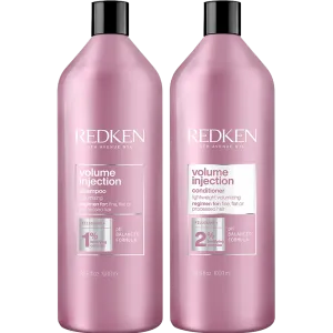Redken Volume Injection Shampoo & Conditioner 1L Duo