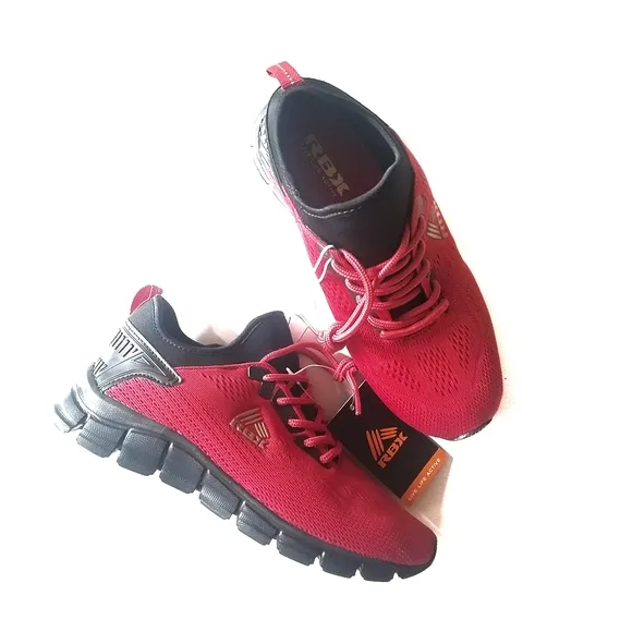 REEBOK RBX Red Sneakers Size 5 Men 7.5 women UNISEX