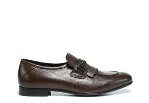 Roberto Serpentini Men's Marrone Fringe Leather Loafer 62307 50% off
