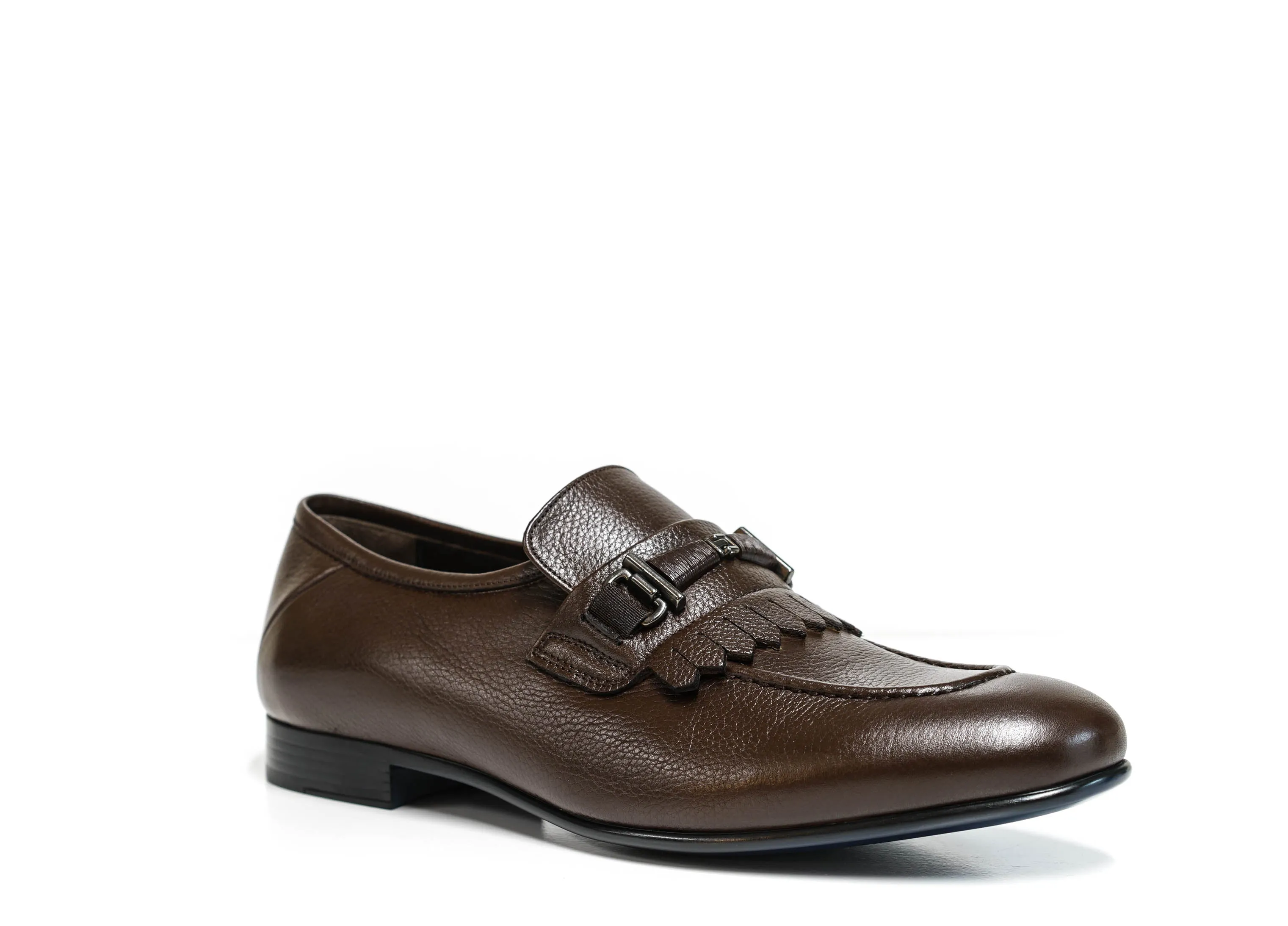 Roberto Serpentini Men's Marrone Fringe Leather Loafer 62307 50% off