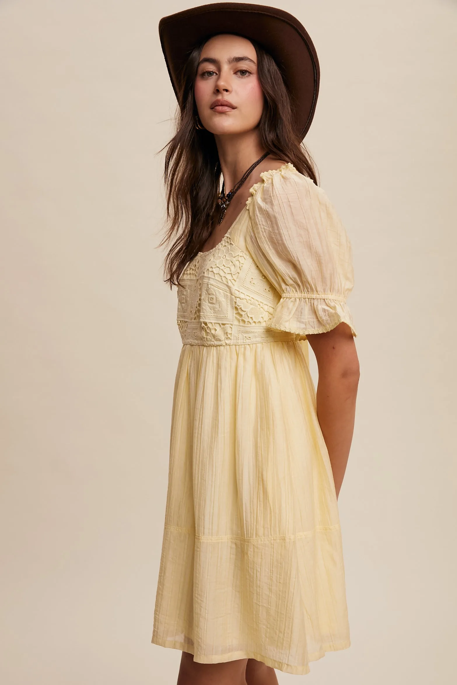 Romantic Lace Babydoll Dress