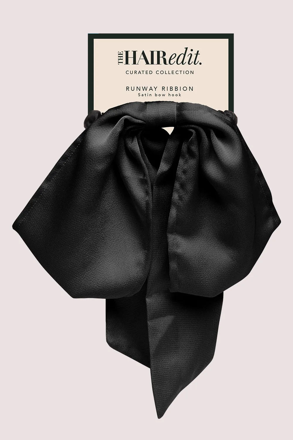 Runway Ribbon Satin Bow Hook Scrunchie