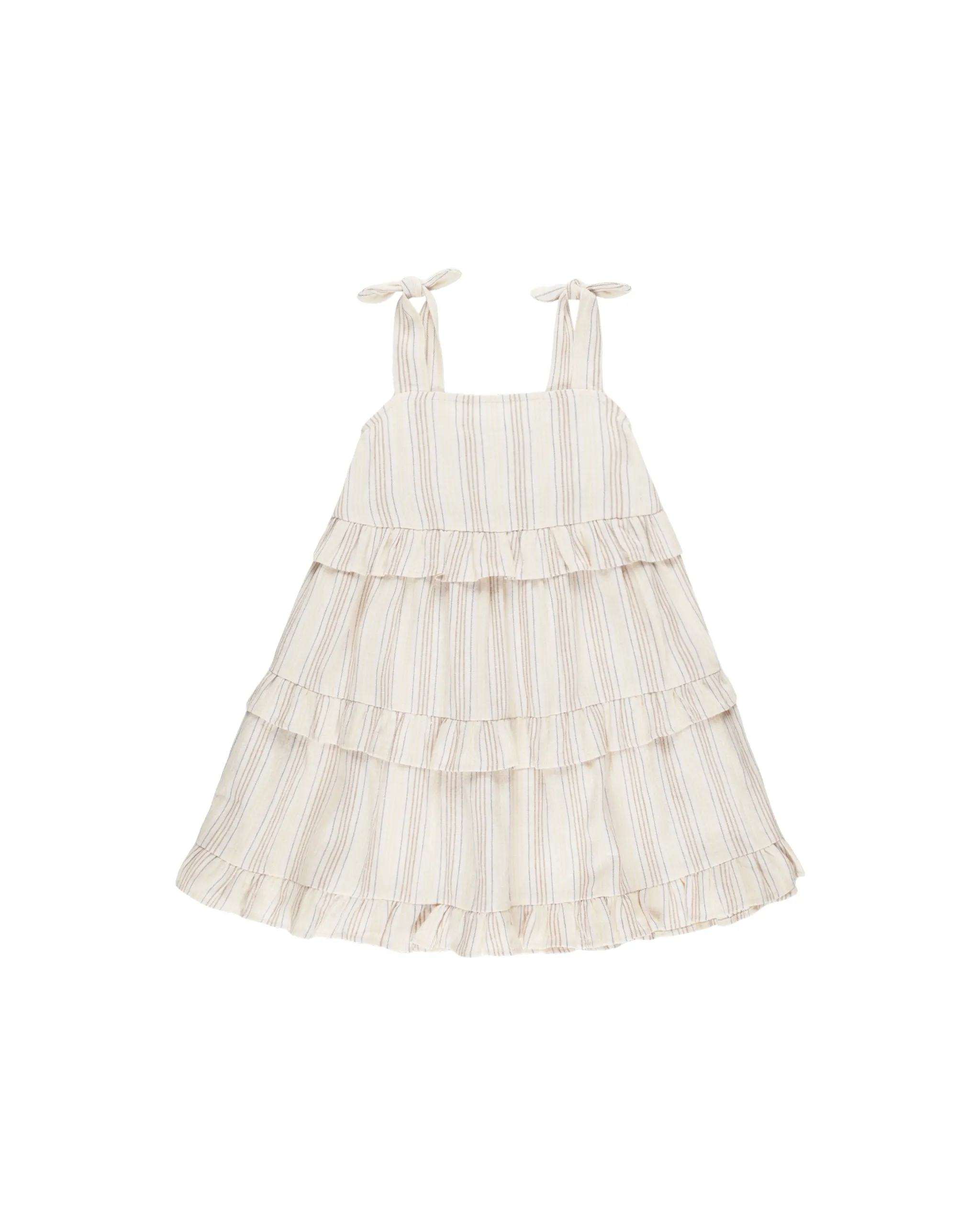 RYLEE   CRU Ruffle Swing Dress || Summer Stripe