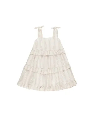 RYLEE   CRU Ruffle Swing Dress || Summer Stripe