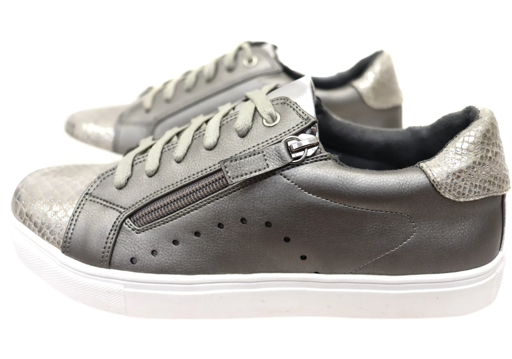 Scholl Orthaheel Womens Cleo Comfortable Casual Sneakers Shoes
