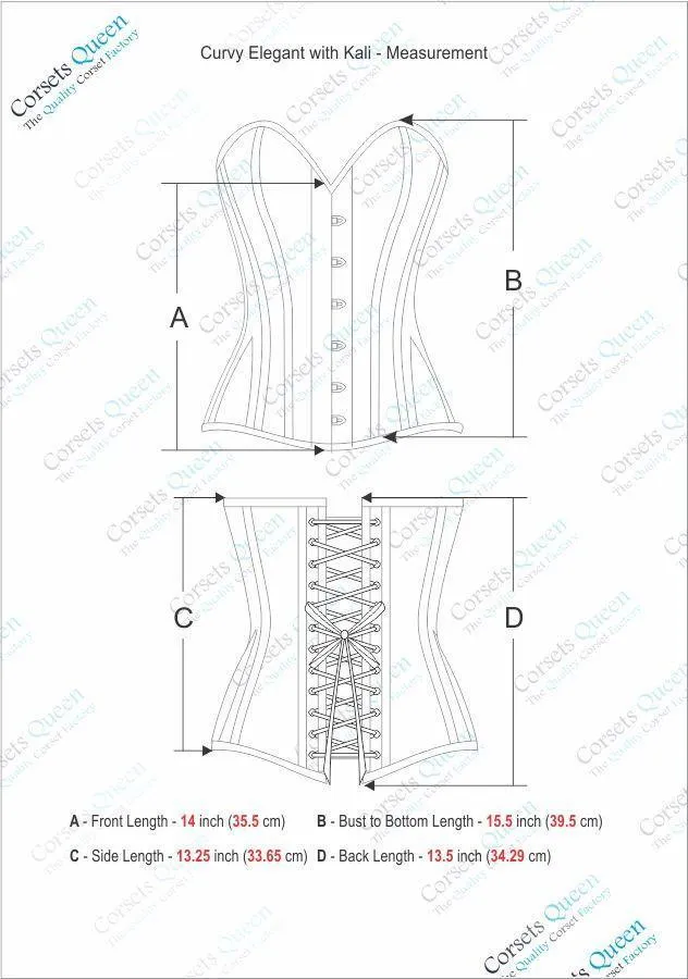 Sciver Denim Overbust Corset