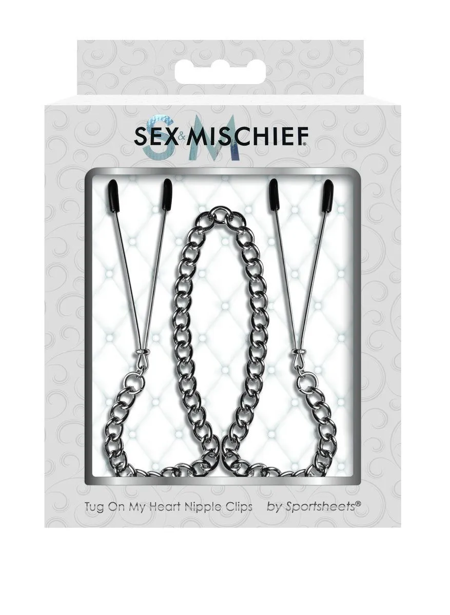Sex & Mischief Tug On My Heart Nipple Clips