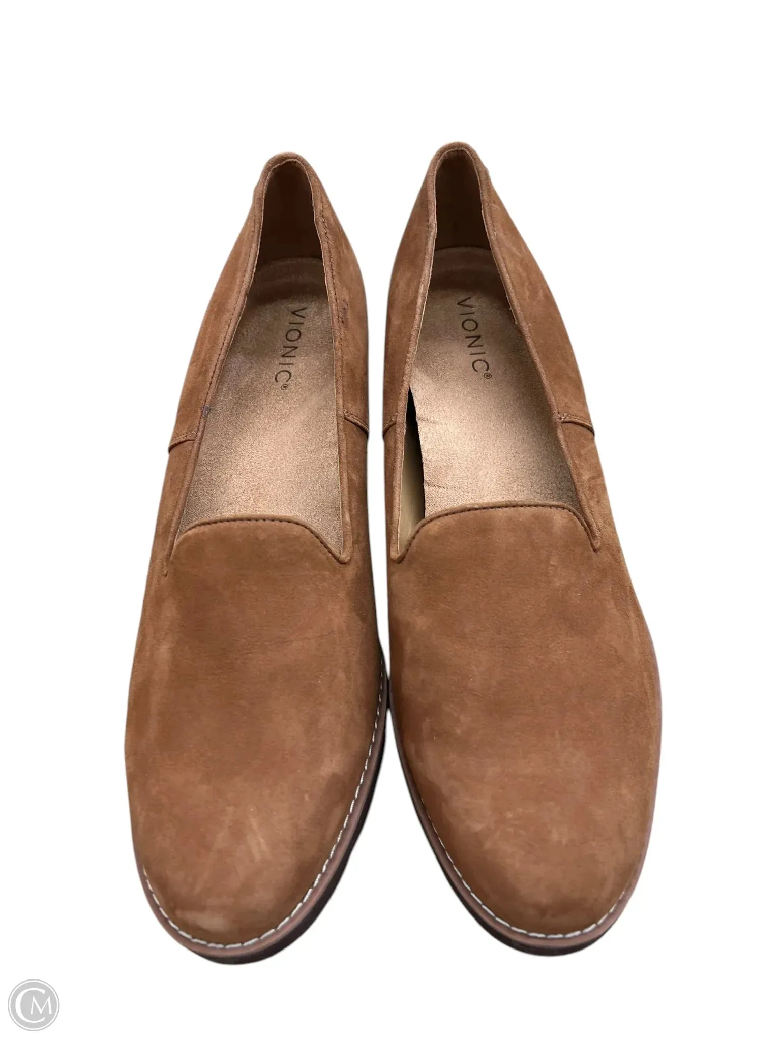 Shoes Heels Wedge By Vionic In Tan, Size: 12