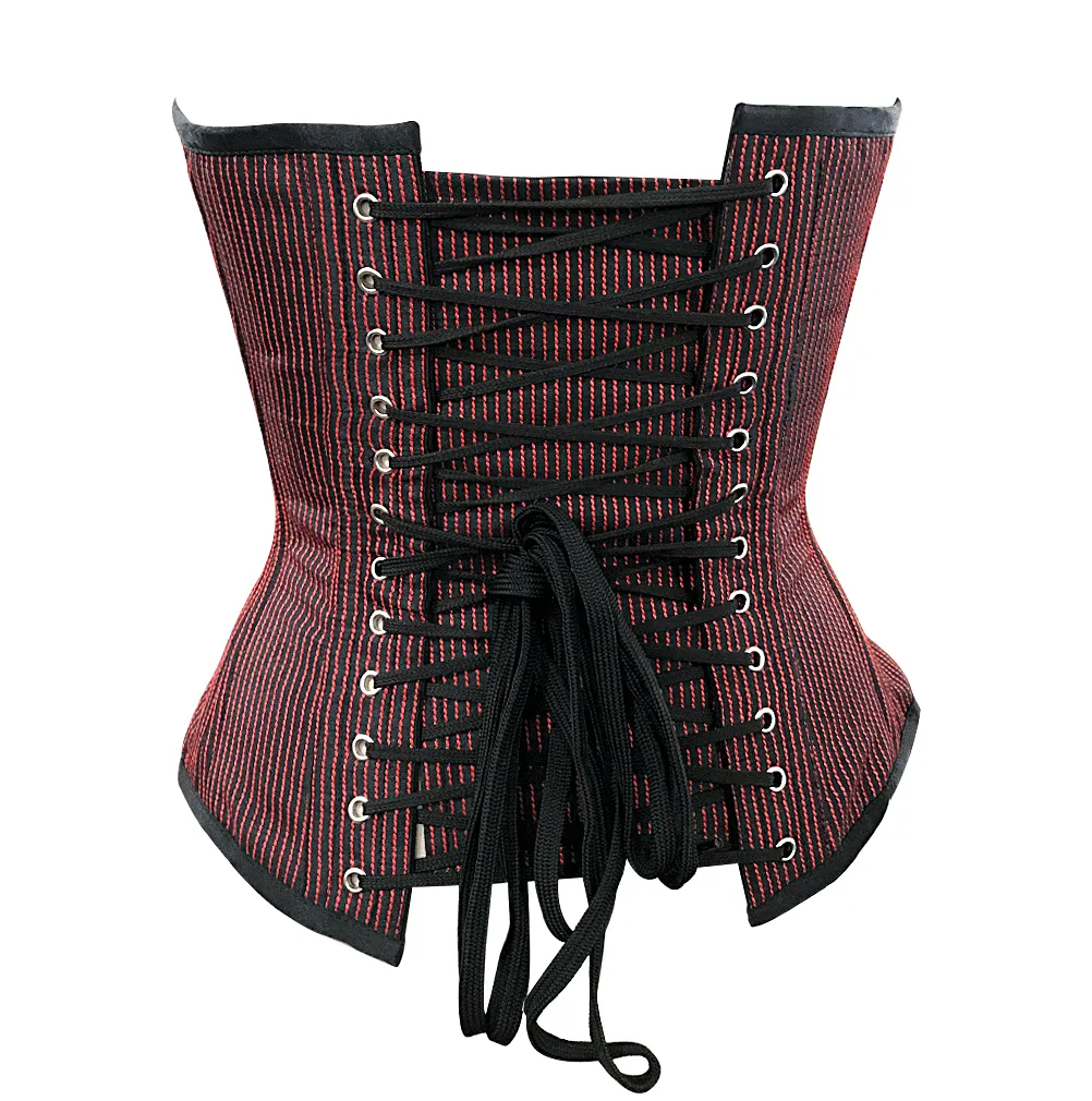 Sigsworth Red & Black Stripe Overbust Corset