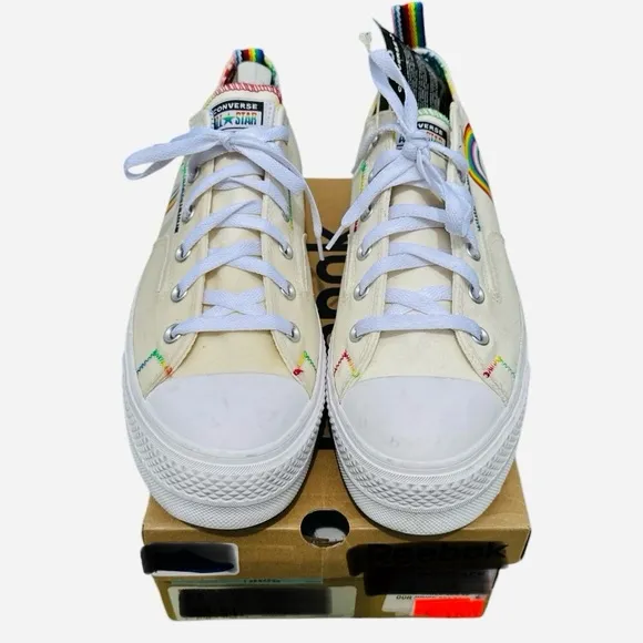 Size 11 Men/Women 13 - Converse Chuck Taylor All Star Lift Platform Low Pride