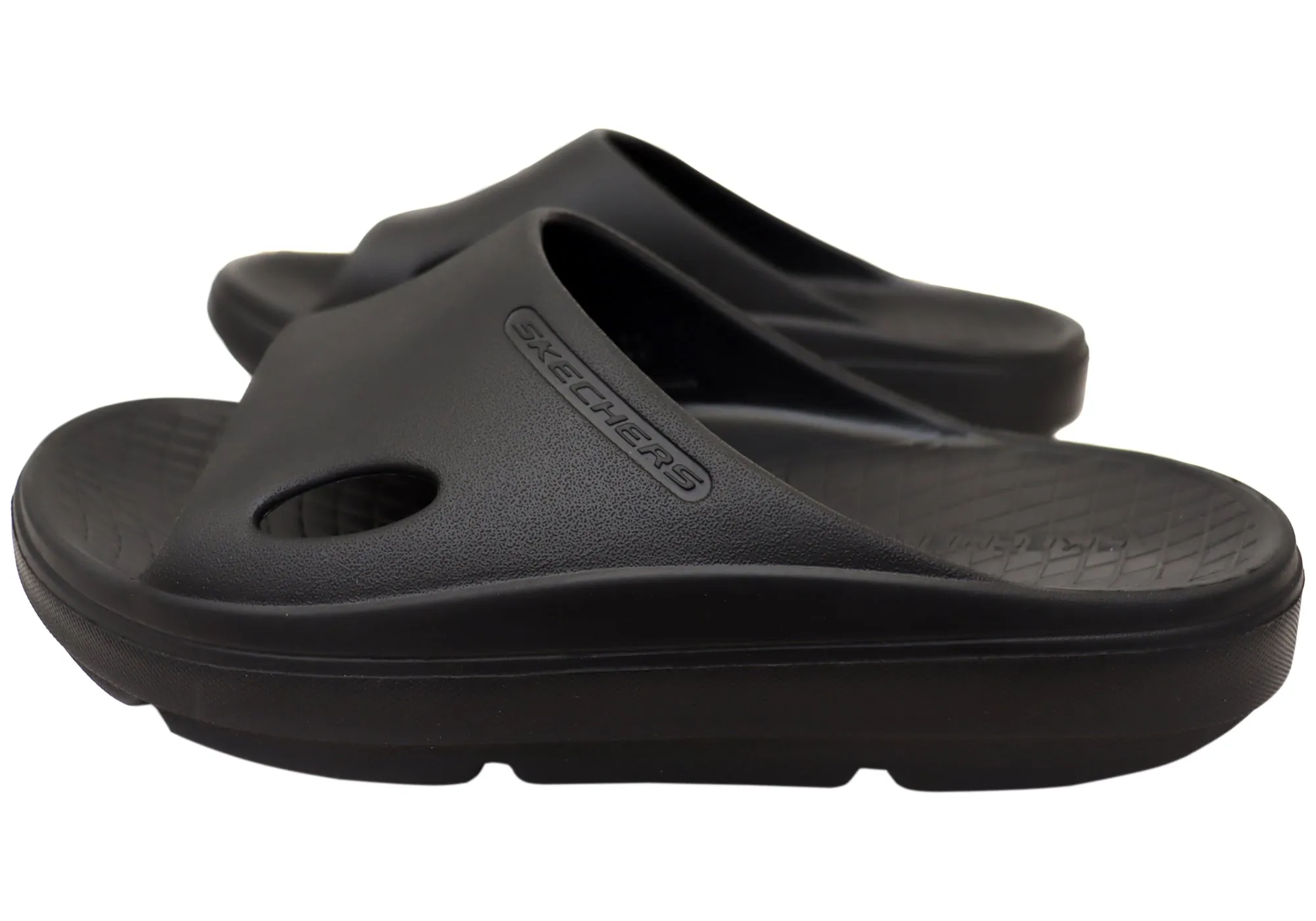 Skechers Mens Relaxed Fit Relay Re Bounce Slide Sandals
