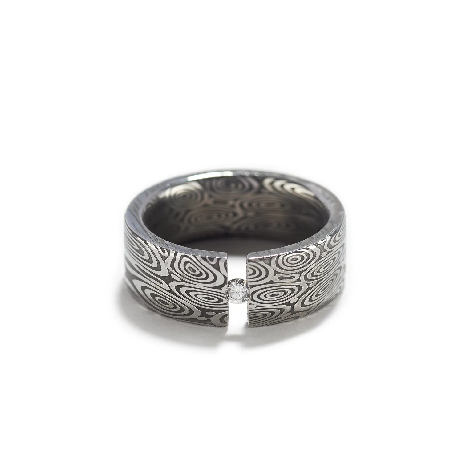 Small Diamond Starry Night Flat Top Ring~7mm