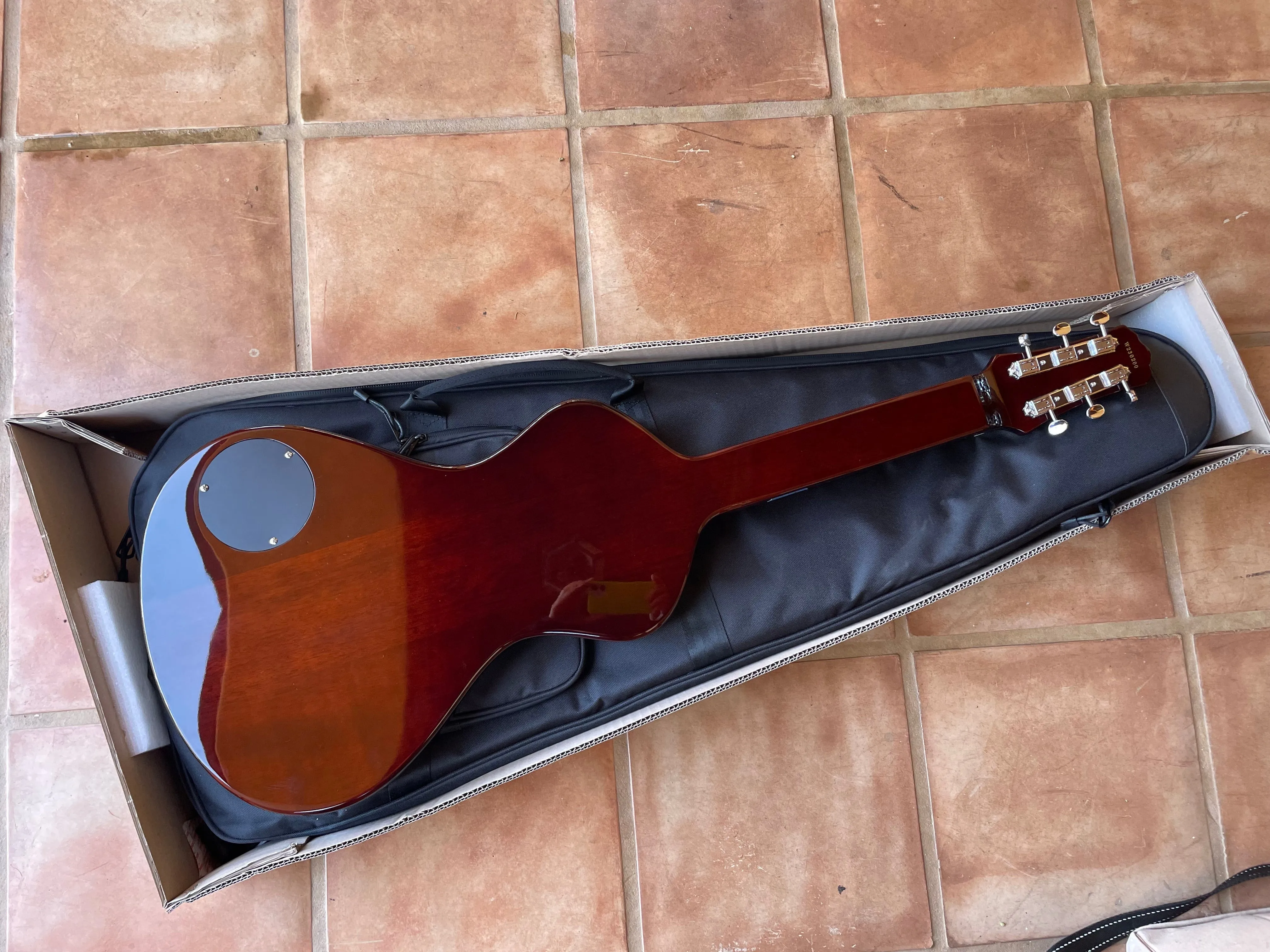 SOLD FACTORY SECOND 2024-25 Asher Electro Hawaiian® Junior Lap Steel Gold Top with Gig Bag!!