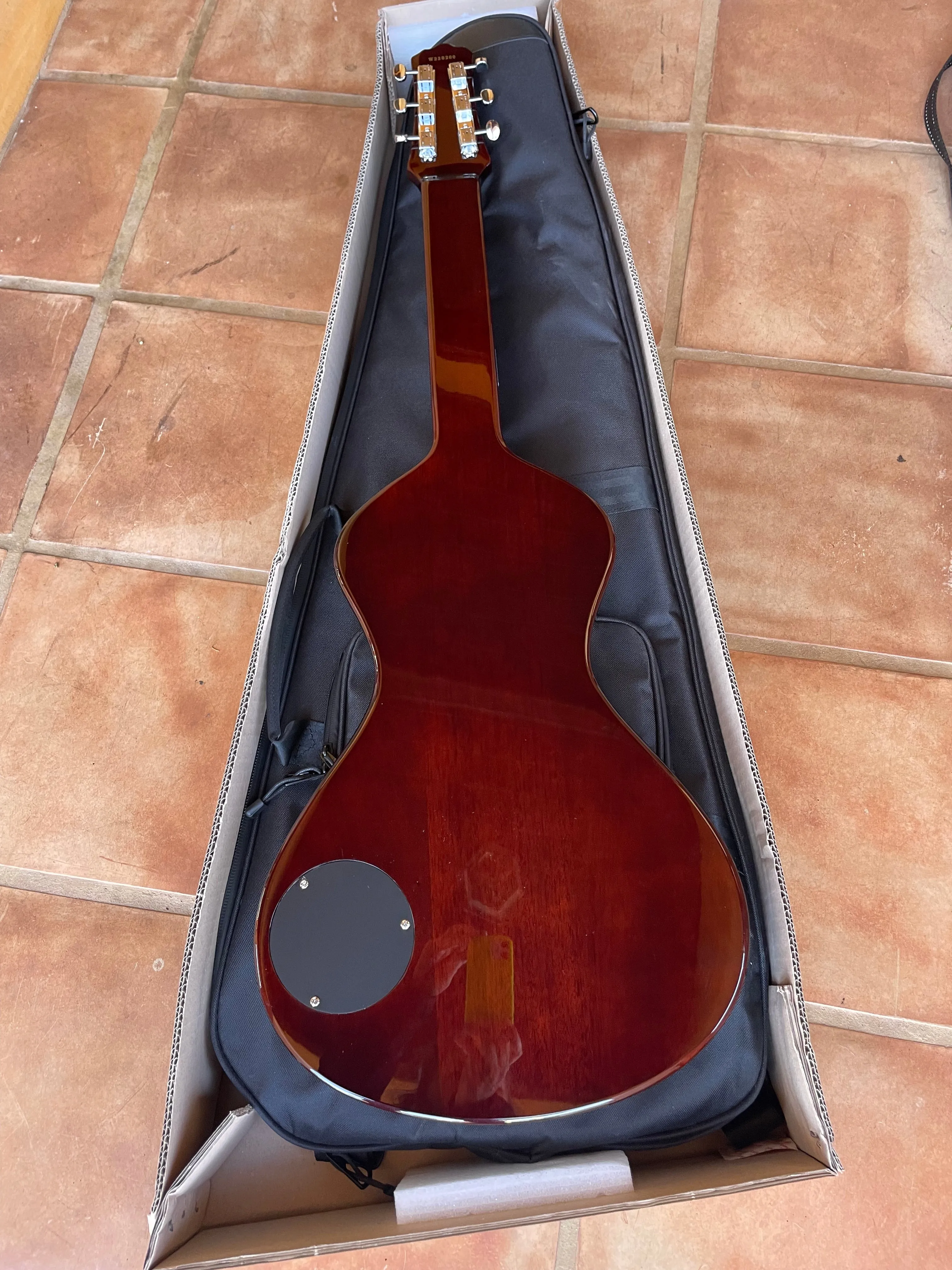 SOLD FACTORY SECOND 2024-25 Asher Electro Hawaiian® Junior Lap Steel Gold Top with Gig Bag!!