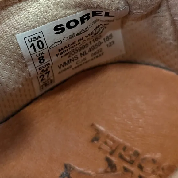 SOREL Women's Kinetic Impact II Strap Slip On Sneakers Bleached Ceramic Size 10