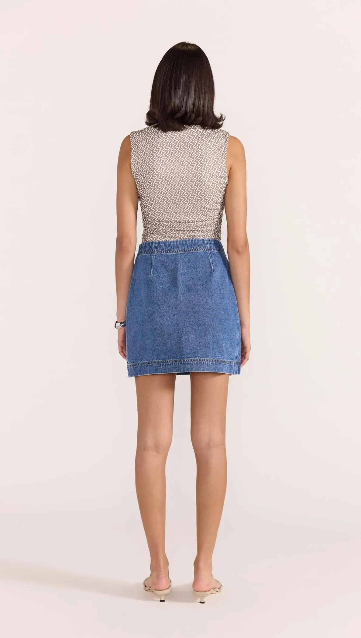 Staple The Label Noa Mesh Top - Geometric