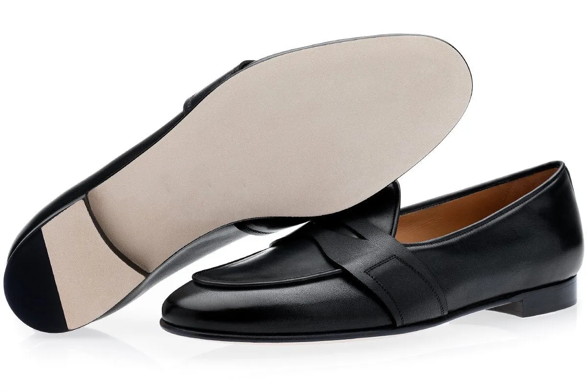 Stello Black Casual Shoes