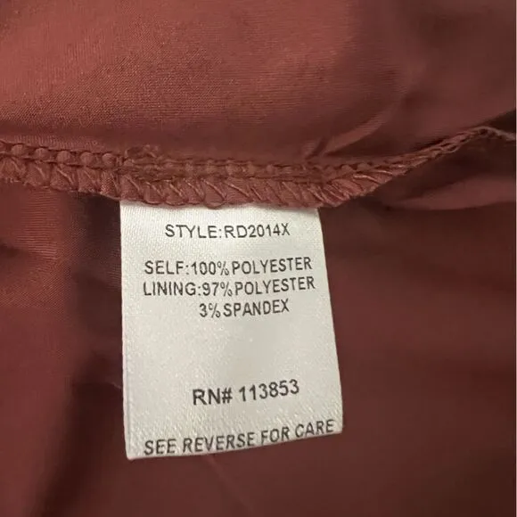 Sugarlips R.S.V.P Plus Open Back Satin Maxi Dress-Size 1X
