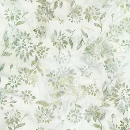 Summer Flowers Batiks Sage