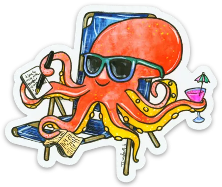 Summer Inktopus Sticker