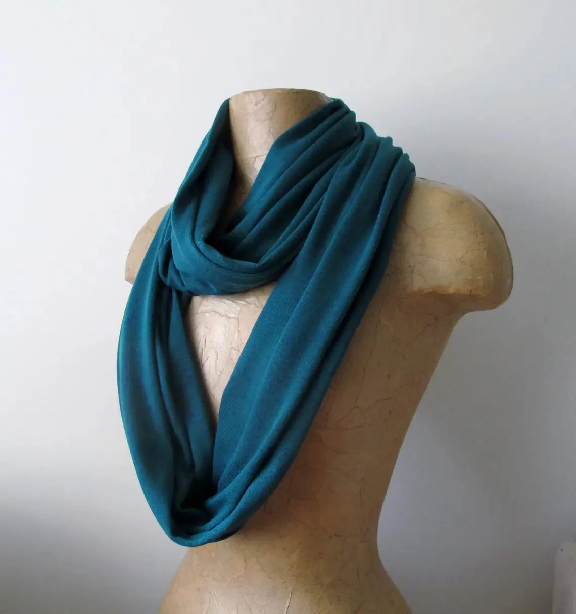 TEAL BLUE Infinity Scarf