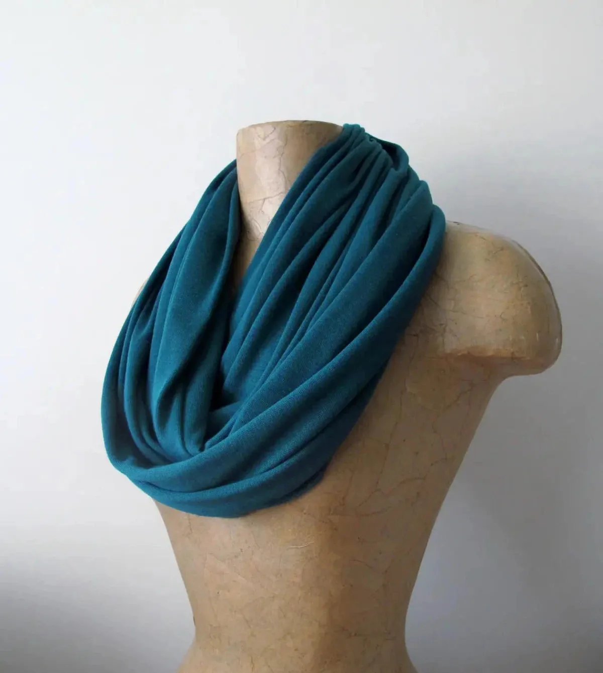 TEAL BLUE Infinity Scarf