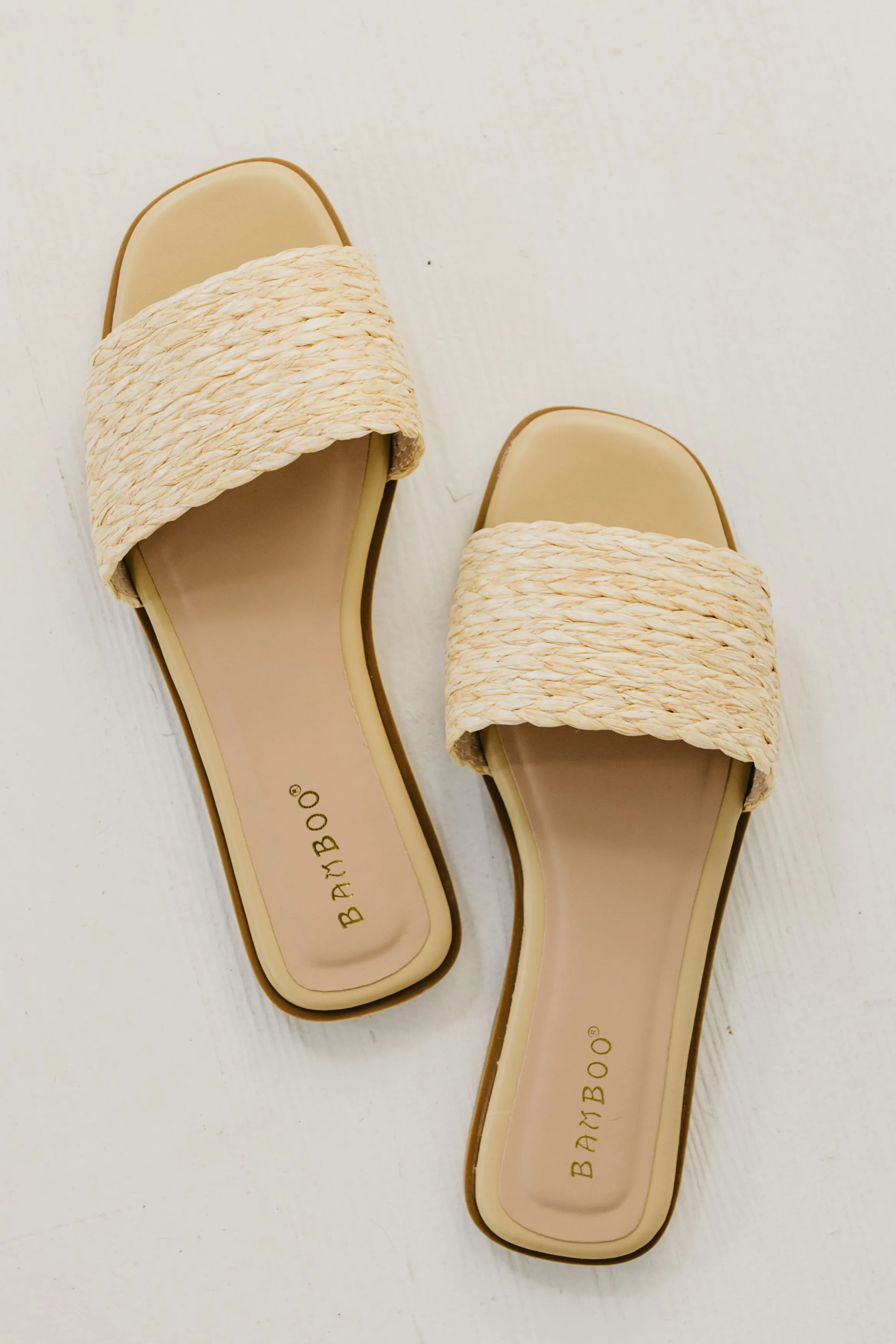 The Sunhat Raffia Slide Sandal