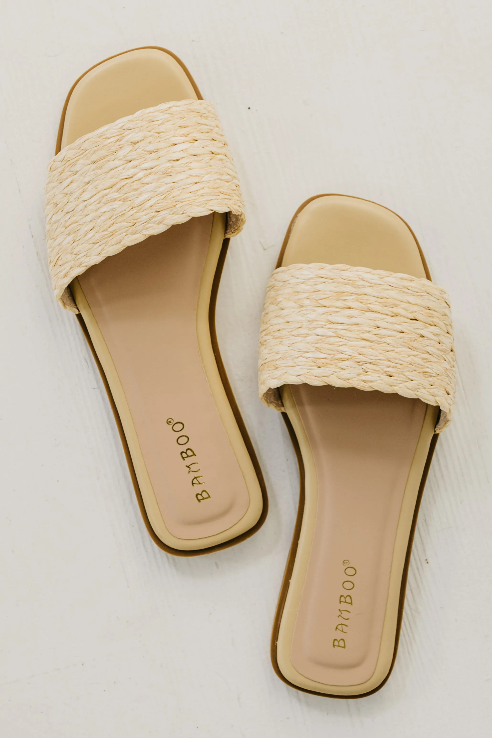 The Sunhat Raffia Slide Sandal