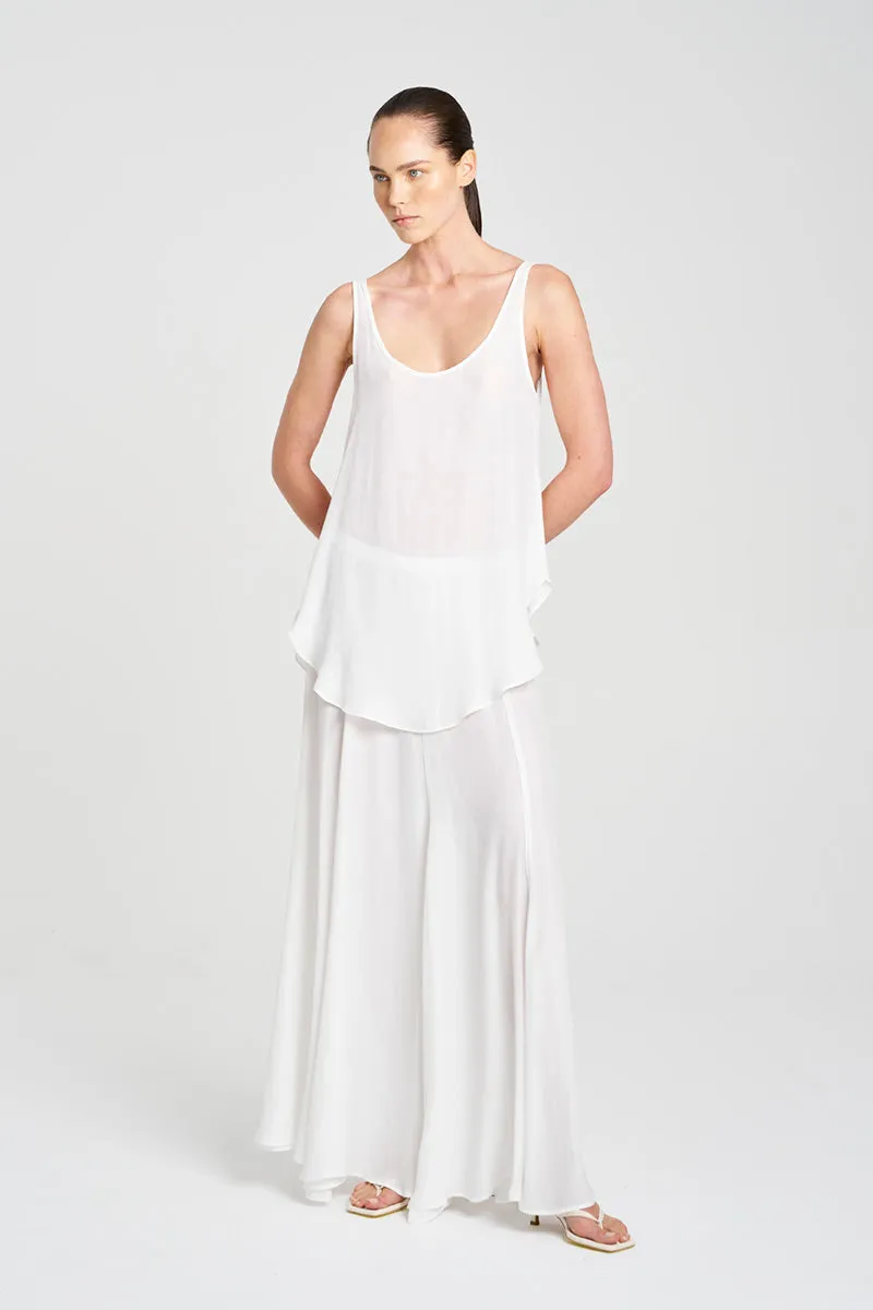 TULLE SKIRT - White