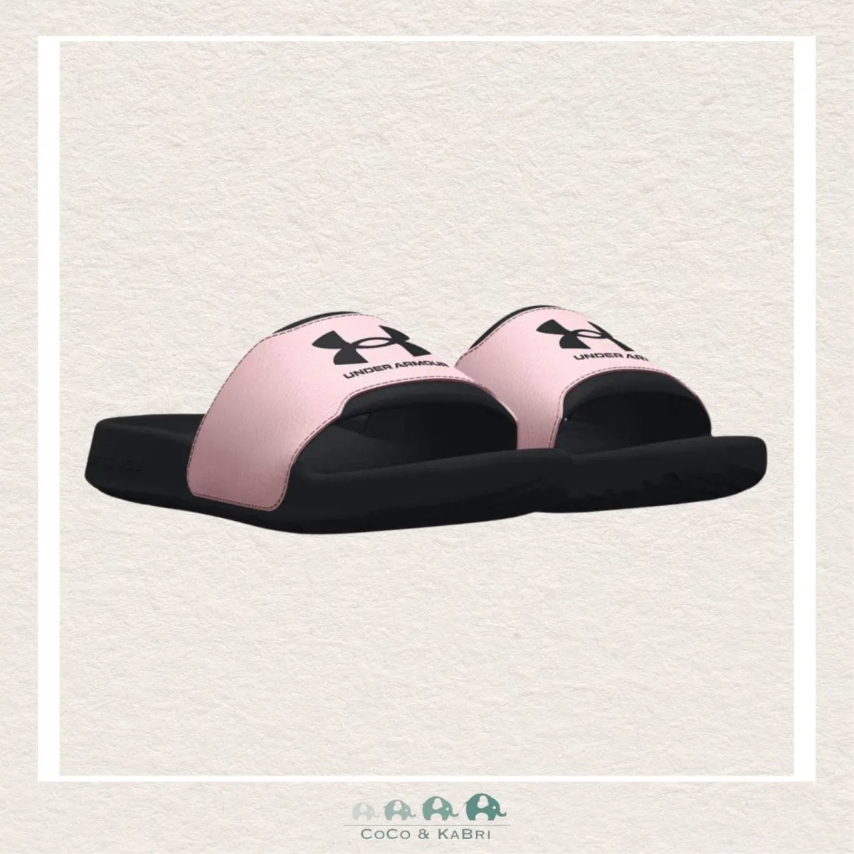 *Under Armour Girls' Ignite Select Slides Black/Pink