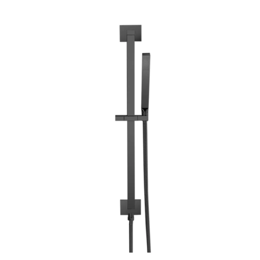 Universal Hand Shower Column Set - Wall Mount - 32" Brass/Matt Black
