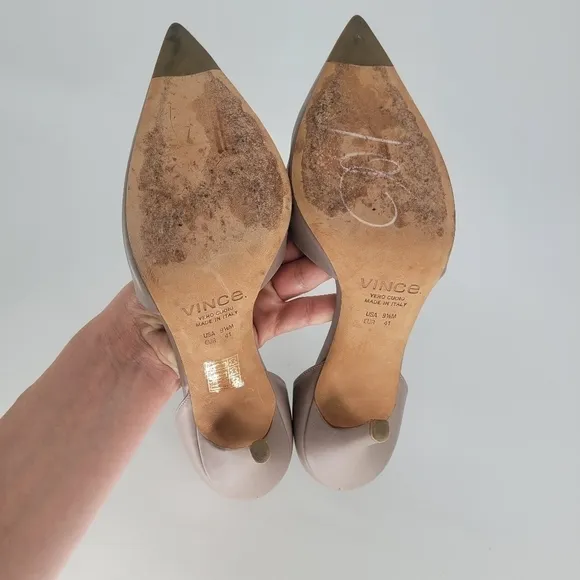 Vince. pointy toe skinny heel closed toe heels size 9.5