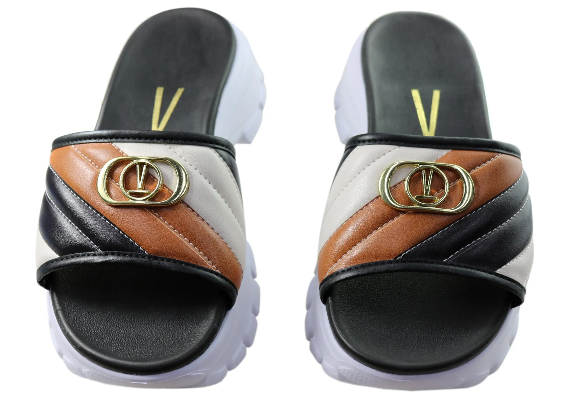 Vizzano Queen Womens Comfortable Platform Fashion Slides Sandals